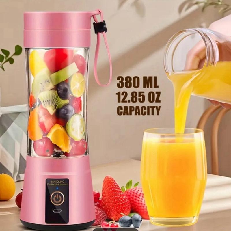PORTABLE RECHARGEABLE BLENDER FOR SHAKES AND SMOOTHIES.